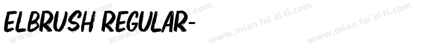 Elbrush Regular字体转换